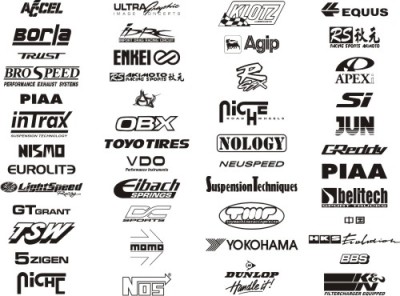 8 Pair - Import Decal Package
